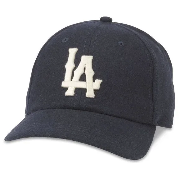 (NWT) Los Angeles Angels Archive Legend MILB Curved Bill Hat Navy Blue - Picture 1 of 7